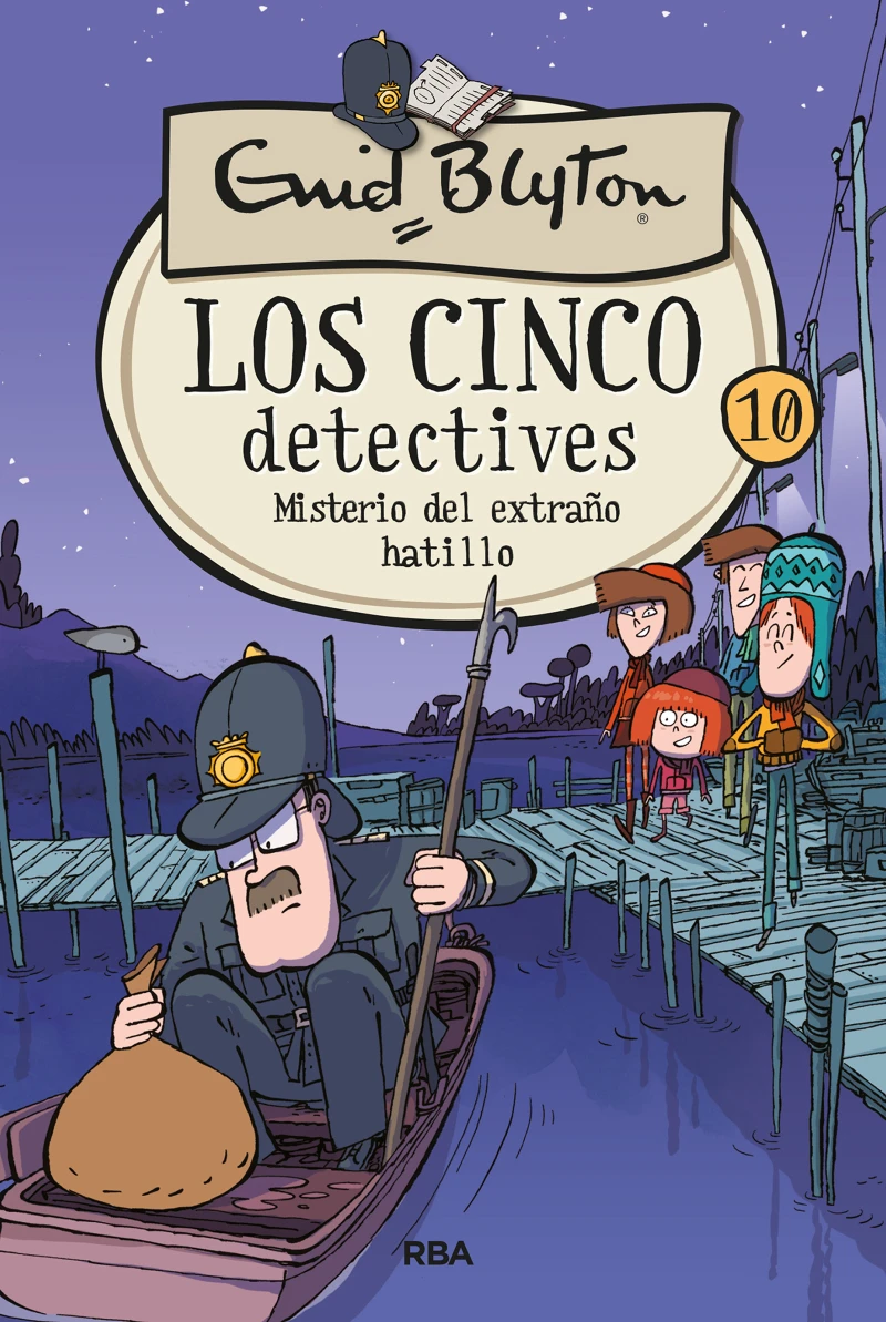 Portada: Los cinco detectives 10 - Misterio del extraño hatillo