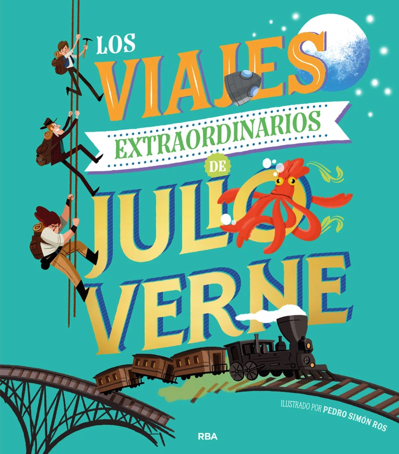 Portada: Los viajes extraordinarios de Julio Verne