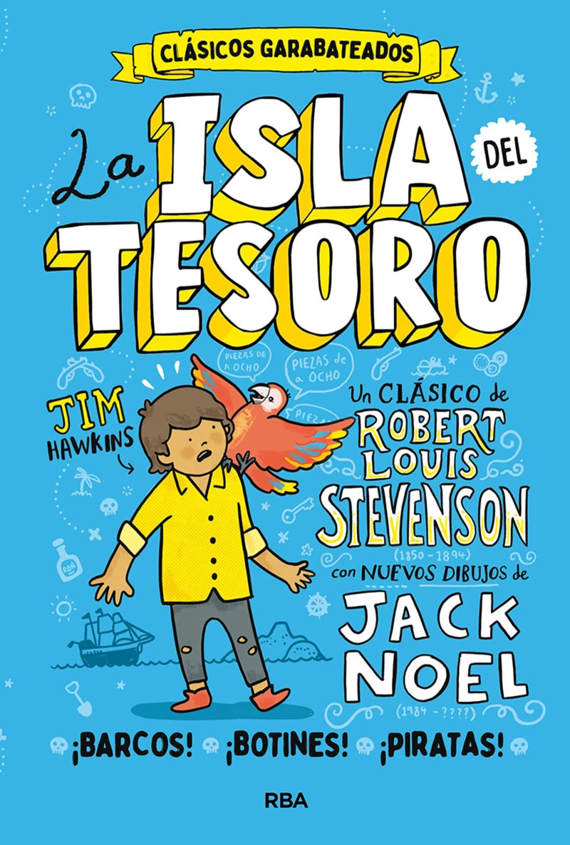 Portada: La isla del tesoro (Clásicos garabateados)