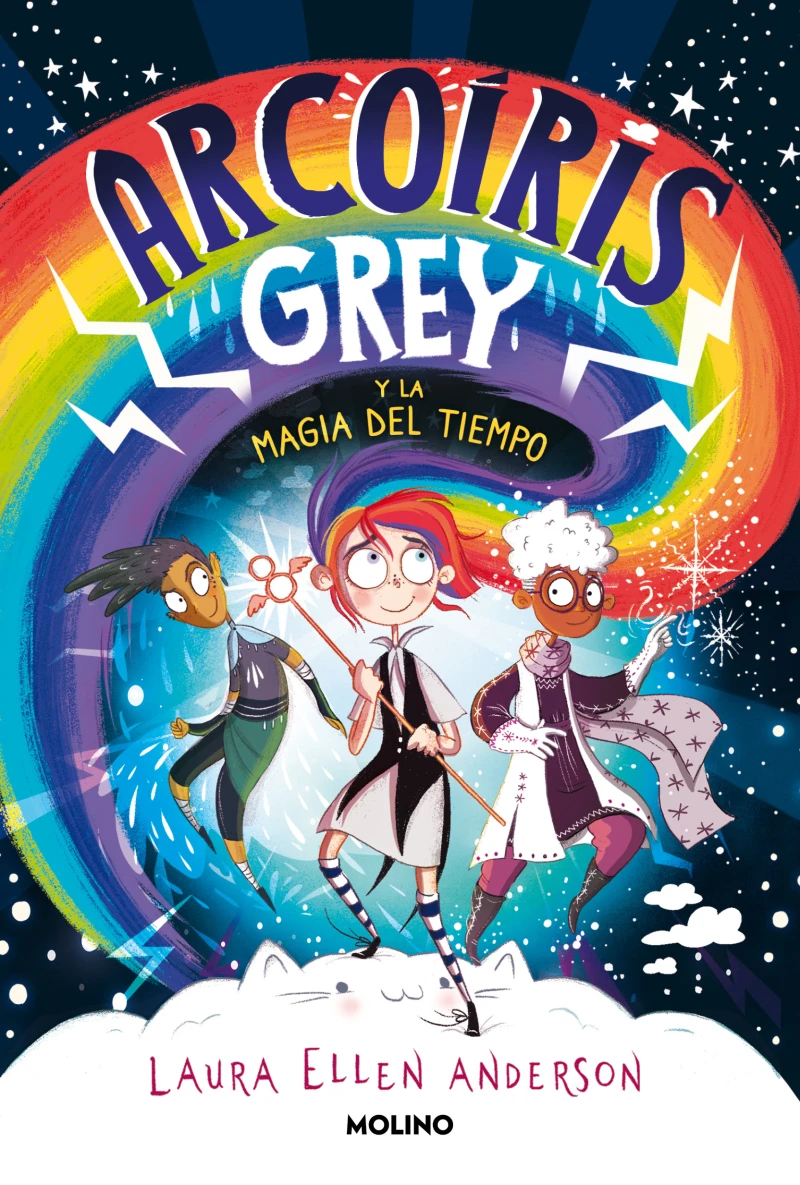 Portada: Arcoíris Grey 1 - Arcoíris Grey y la magia del tiempo