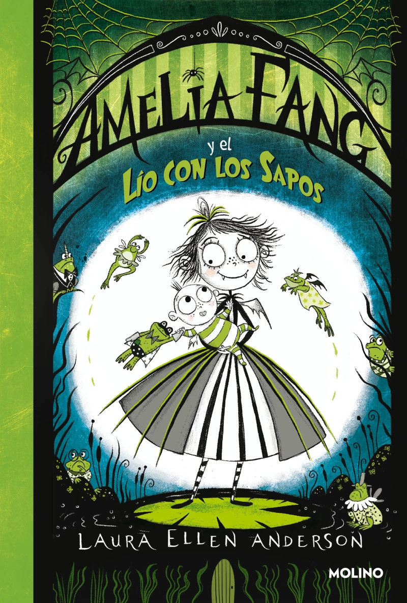 Portada: Amelia Fang 7 - Amelia Fang y el lío con los sapos