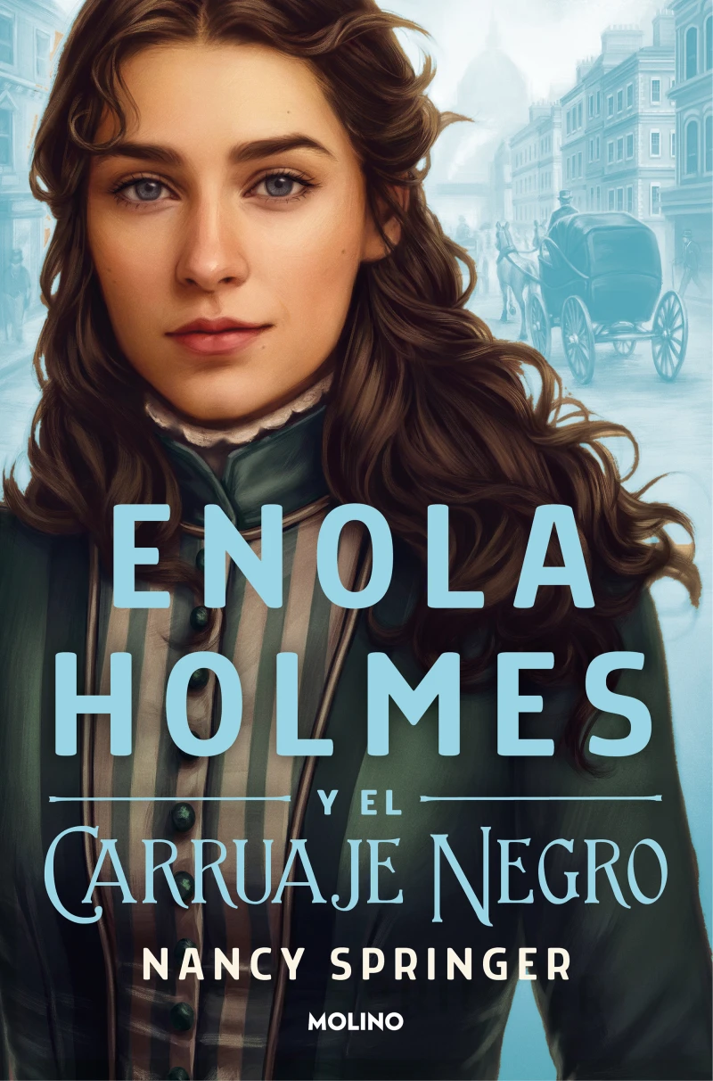 Portada: Enola Holmes y el carruaje negro (Enola Holmes 1)