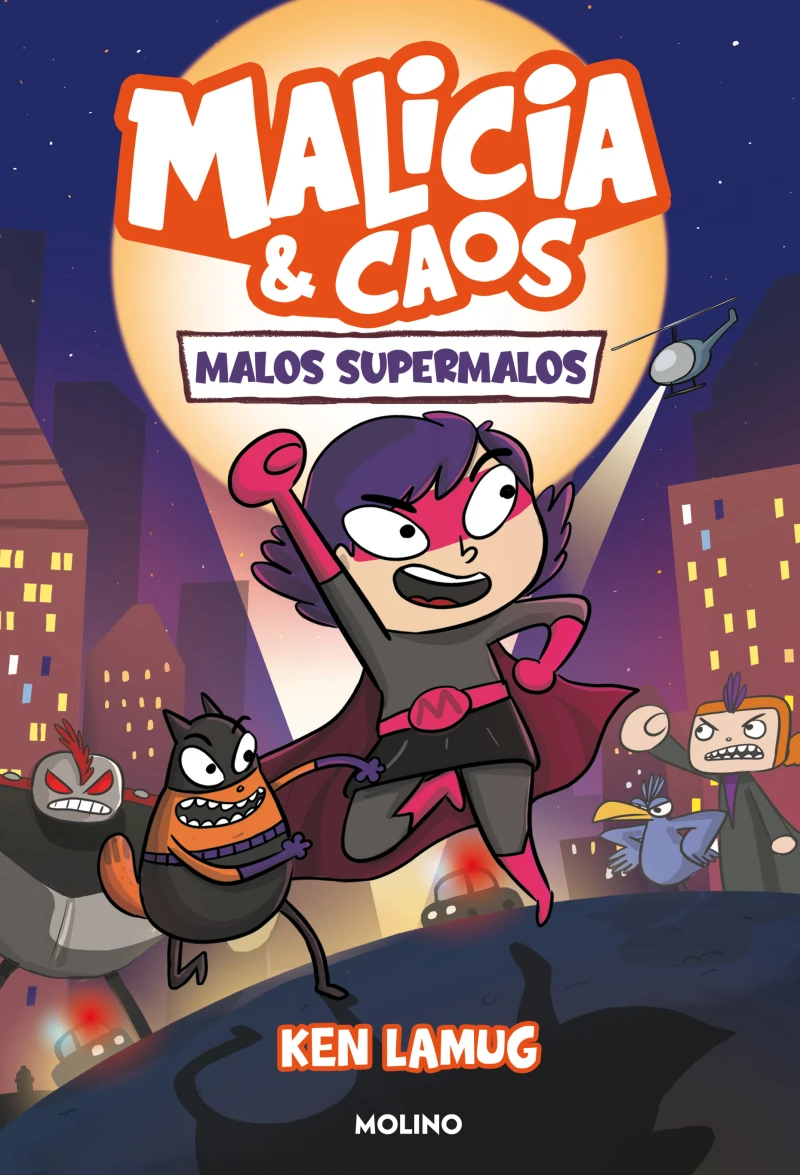 Portada: Malicia y Caos 1 - Malos supermalos