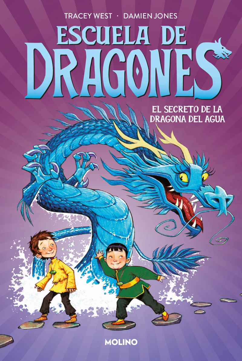 Portada: Escuela de dragones 3 - El secreto de la dragona del agua