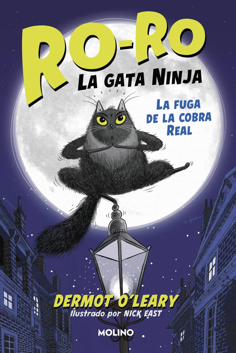 Portada: Ro-Ro, la gata ninja 1 - La fuga de la cobra real