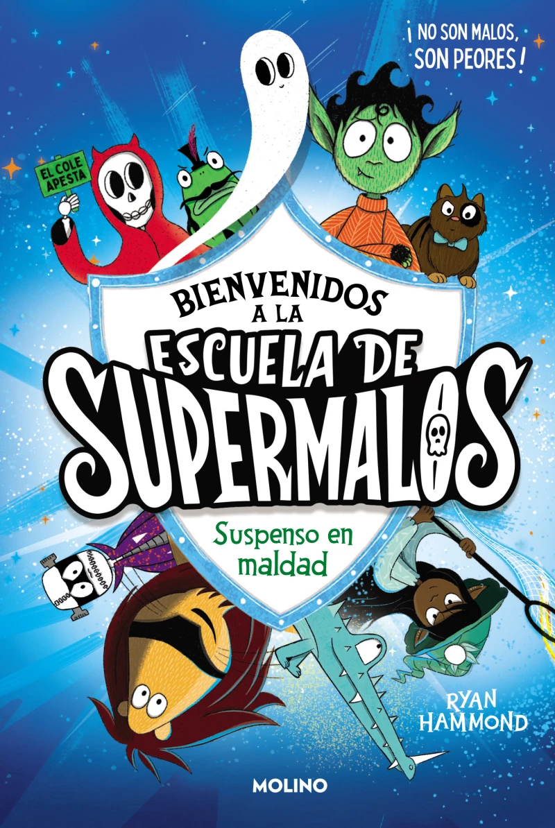 Portada: Escuela de supermalos 1 - Suspenso en maldad