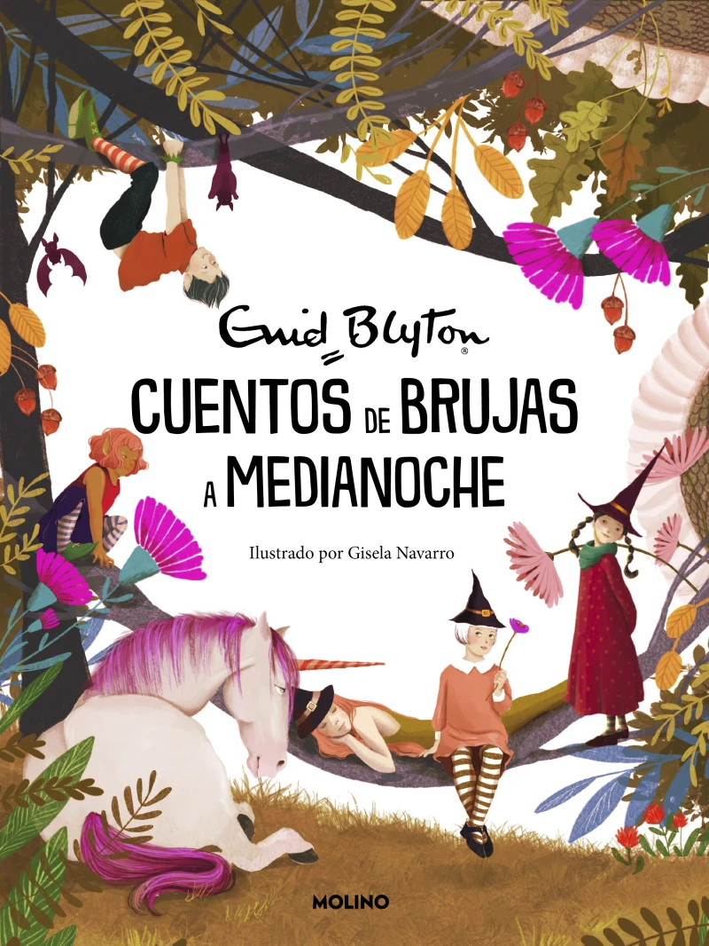 Portada: Cuentos de brujas a medianoche