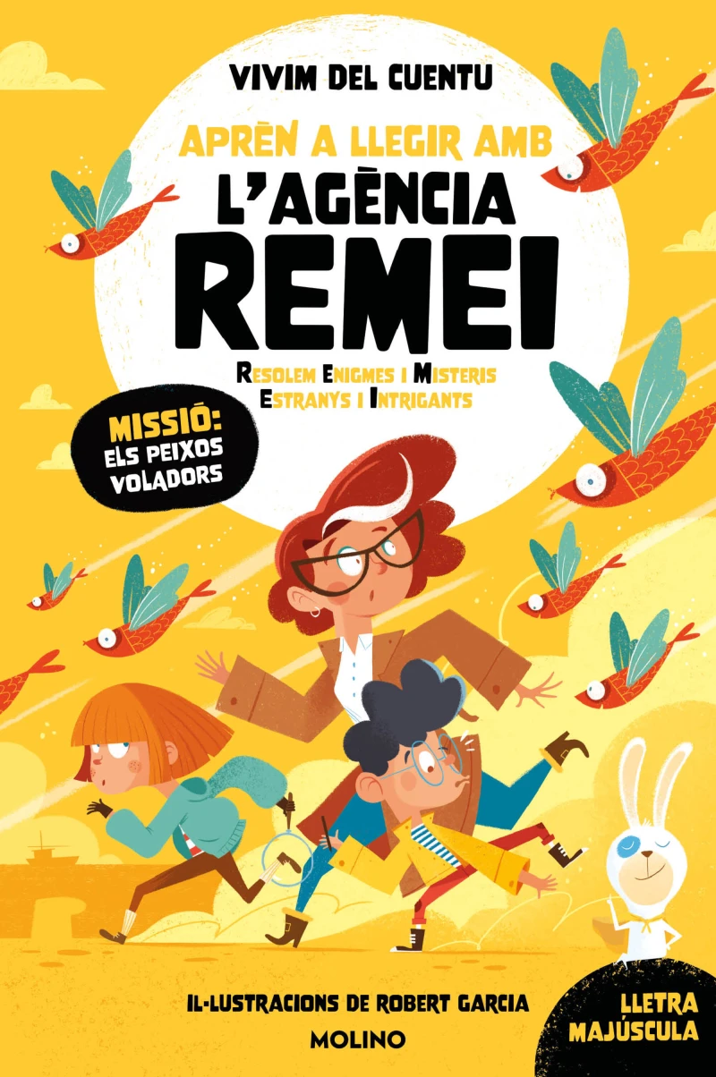 Portada: Missió: els peixos voladors (Aprèn a llegir amb l'Agència REMEI 3)