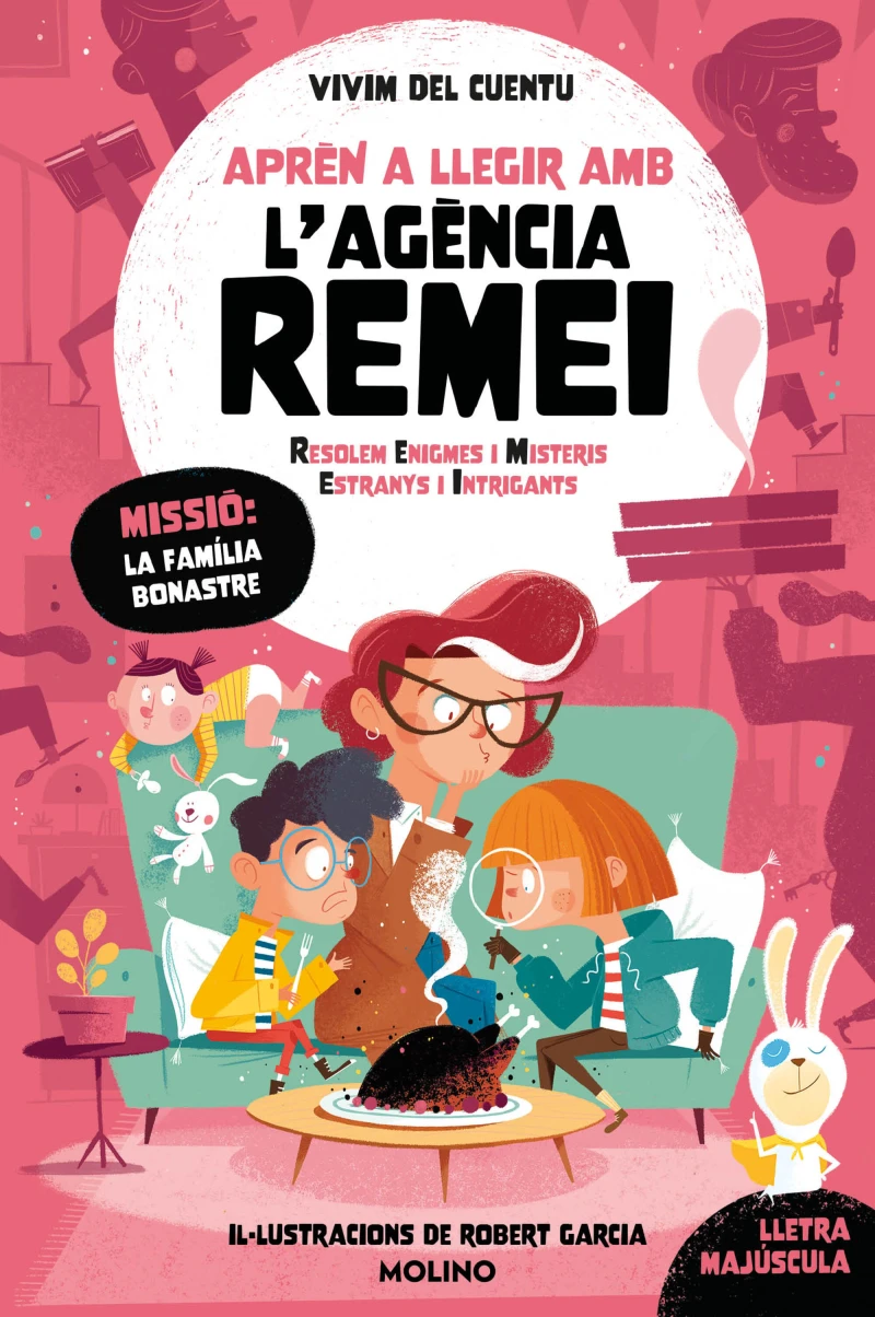 Portada: Missió: la familia Bonastre (Aprèn a llegir amb l'Agència REMEI)