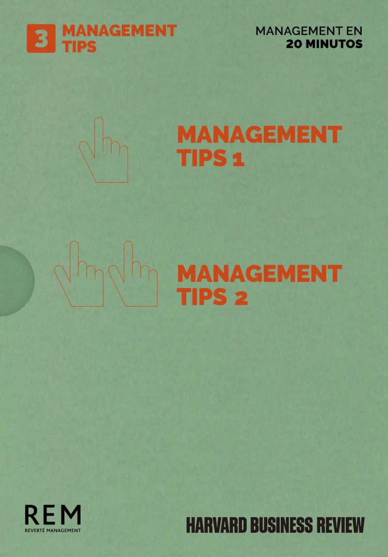 Portada: Estuche Management en 20 minutos HBR: Management tips
