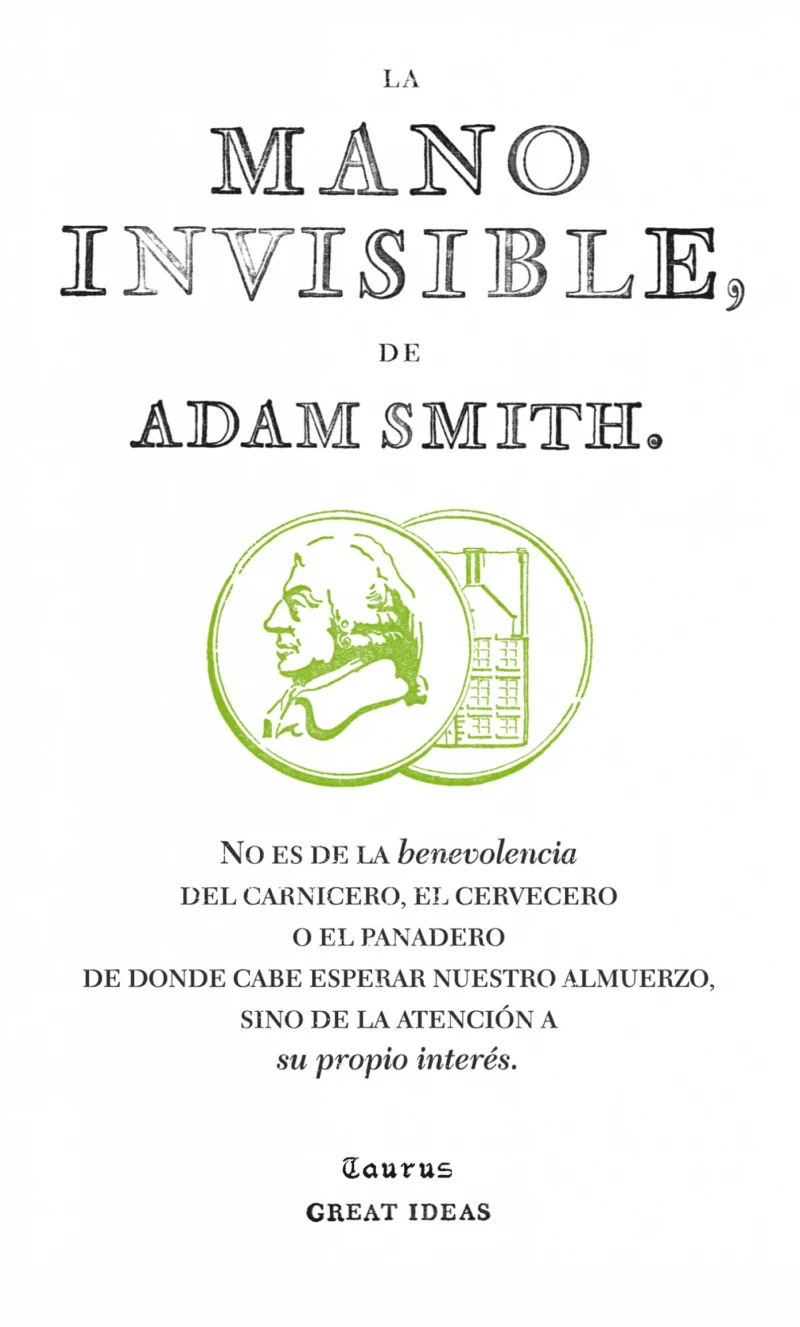 Portada: La mano invisible (Serie Great Ideas)