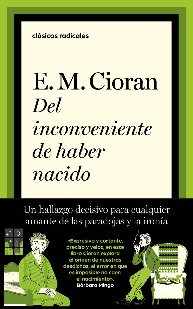 Portada: Del inconveniente de haber nacido