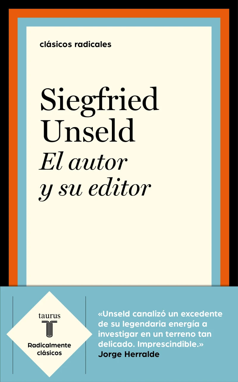 Portada: El autor y su editor