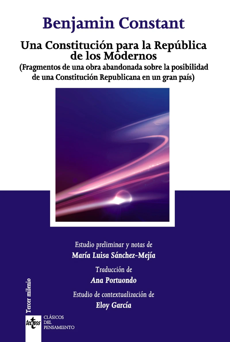 Portada: Una Constitución para la República de los Modernos