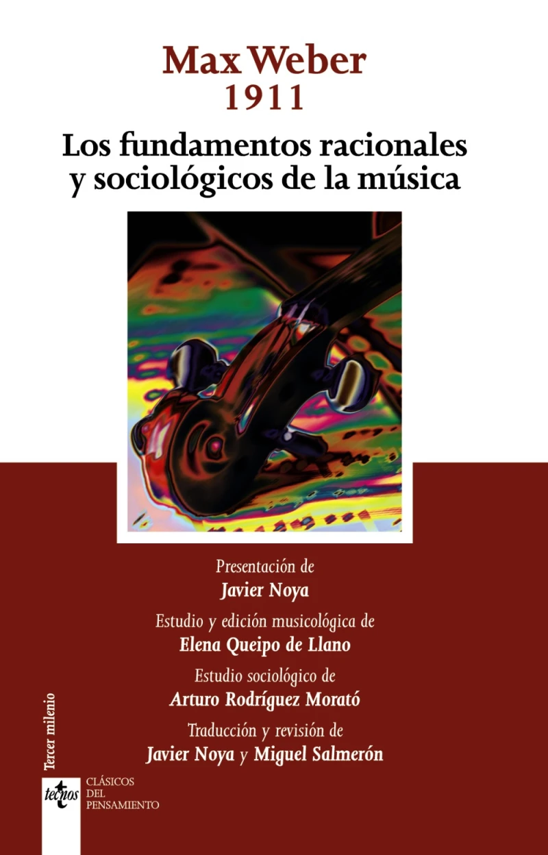 Portada: Los fundamentos racionales y sociológicos de la música