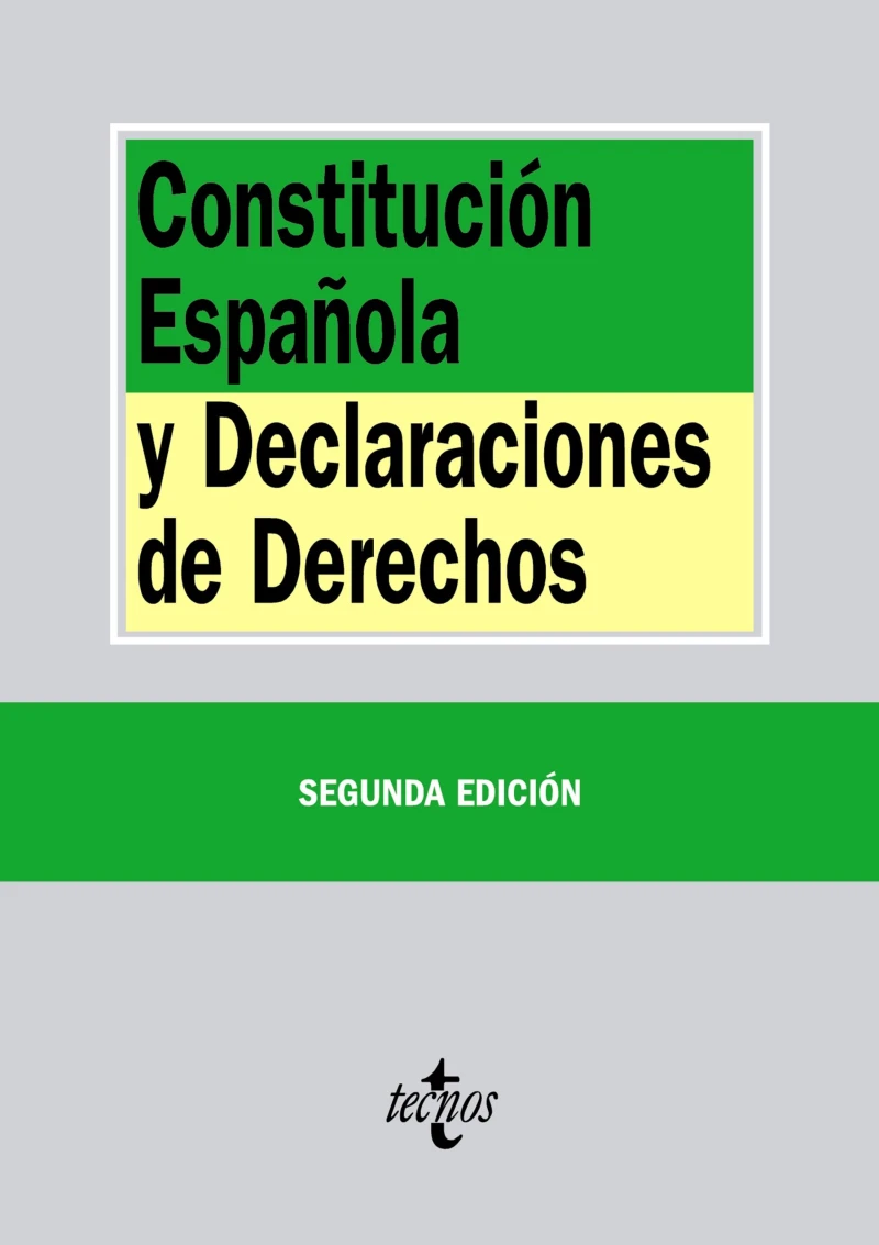 Portada: Constitución Española y Declaraciones de Derechos