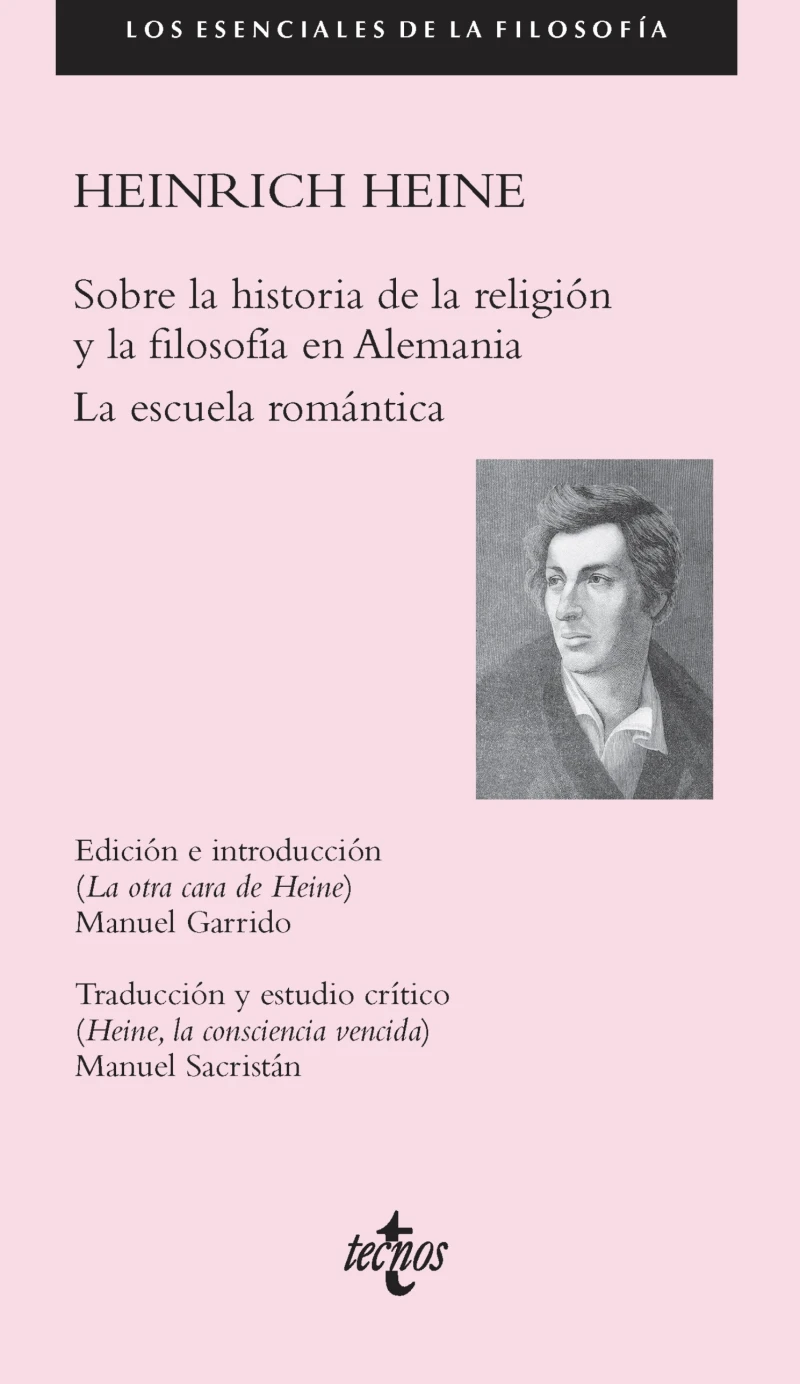 Portada: Sobre la historia de la religión y la filosofía en Alemania La escuela romántica