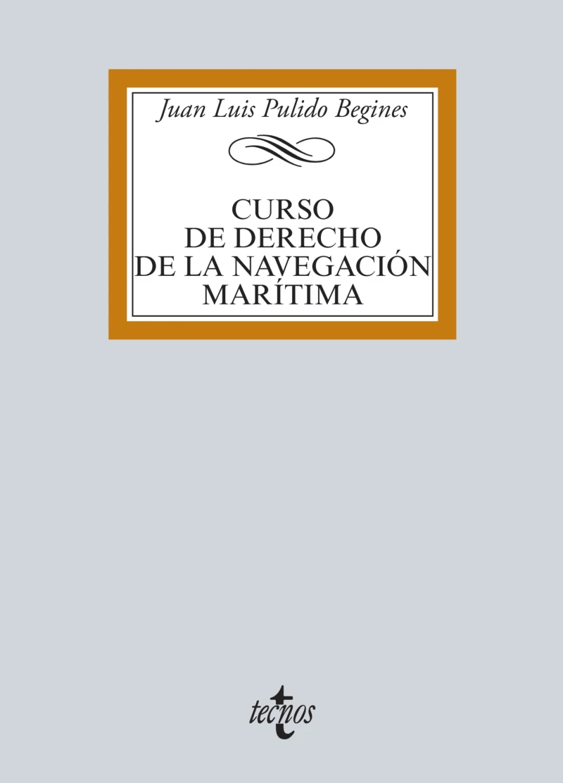 Portada: Curso de Derecho de la navegación marítima