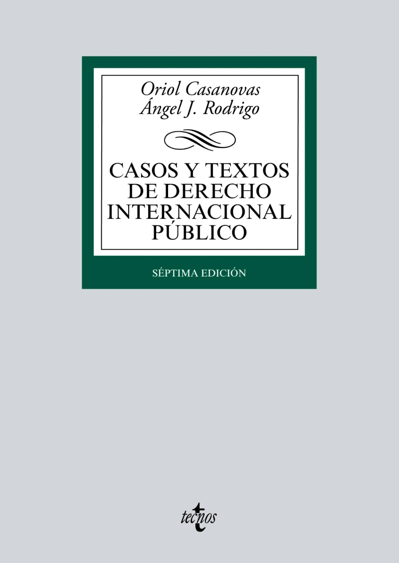 Portada: Casos y textos de Derecho Internacional público