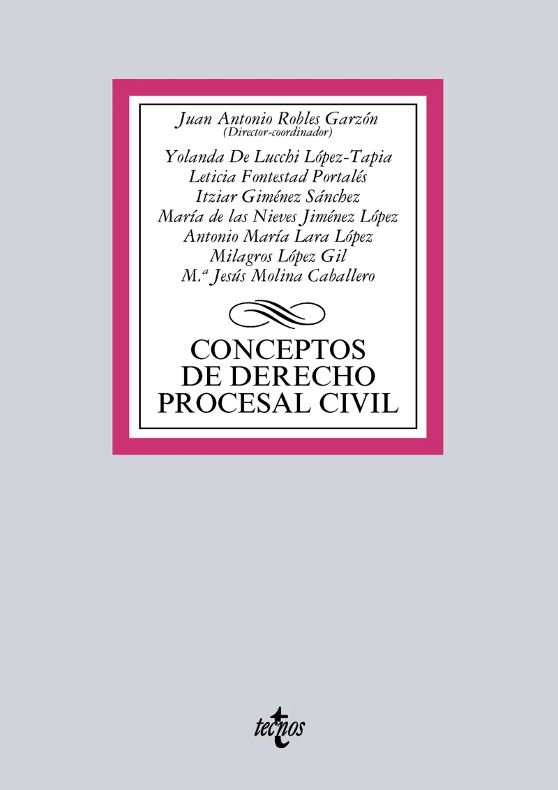 Portada: Conceptos de Derecho procesal civil