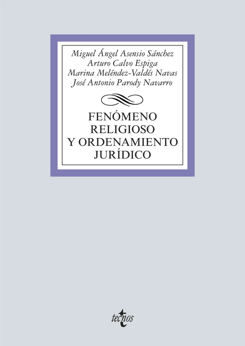 Portada: Fenómeno religioso y ordenamiento jurídico