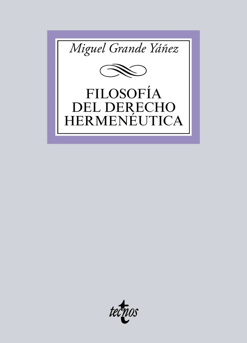 Portada: Filosofía del Derecho hermenéutica