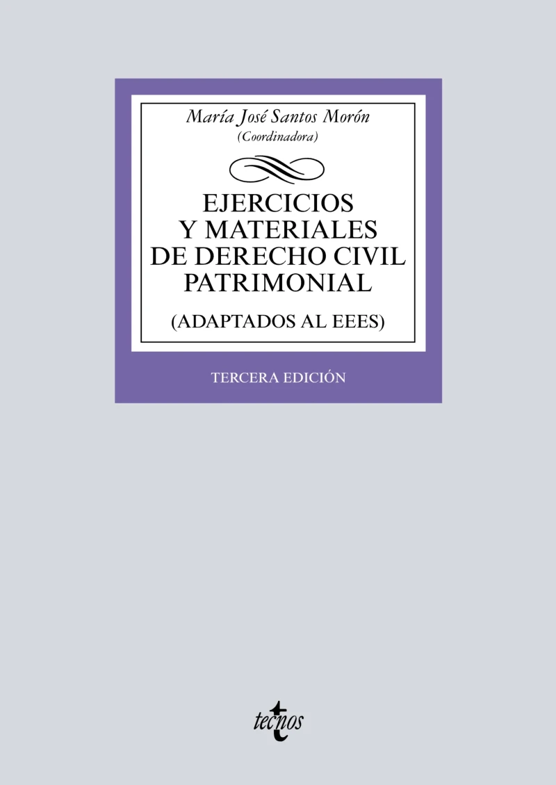 Portada: Ejercicios y materiales de Derecho Civil Patrimonial