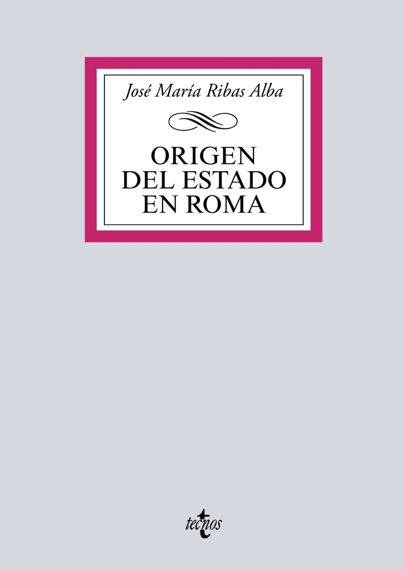 Portada: Origen del Estado en Roma