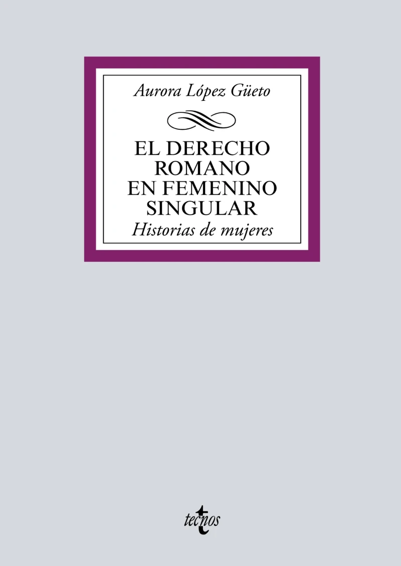 Portada: El Derecho romano en femenino singular