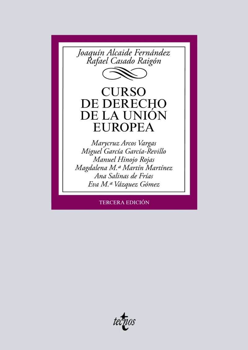 Portada: Curso de Derecho de la Unión Europea