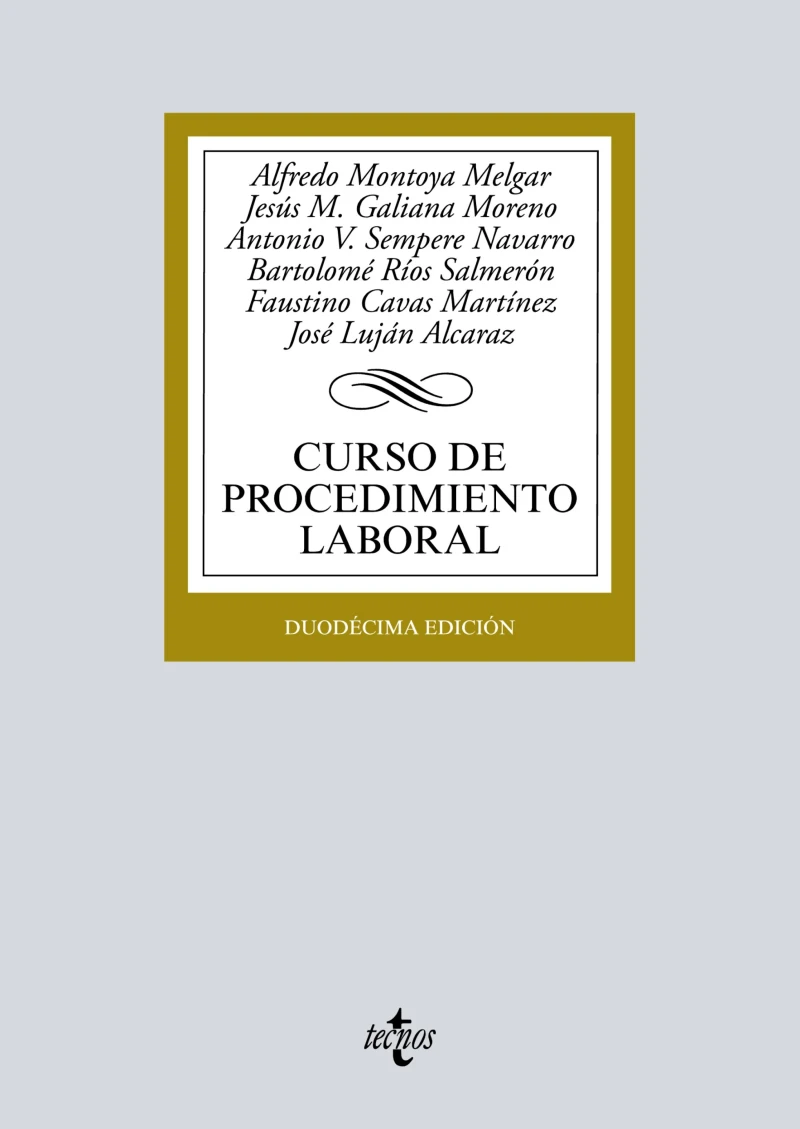 Portada: Curso de procedimiento laboral