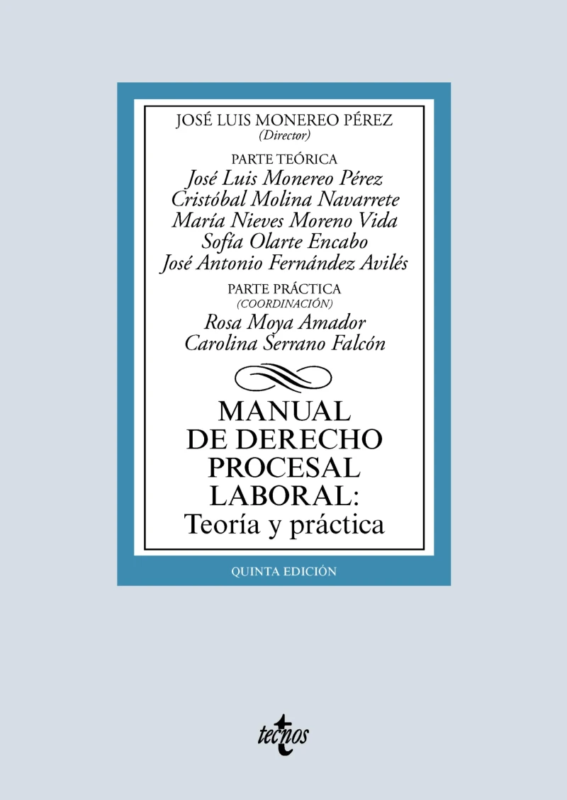 Portada: Manual de Derecho Procesal Laboral