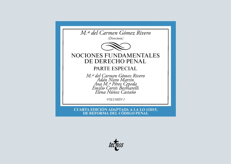 Portada: Nociones fundamentales de Derecho Penal