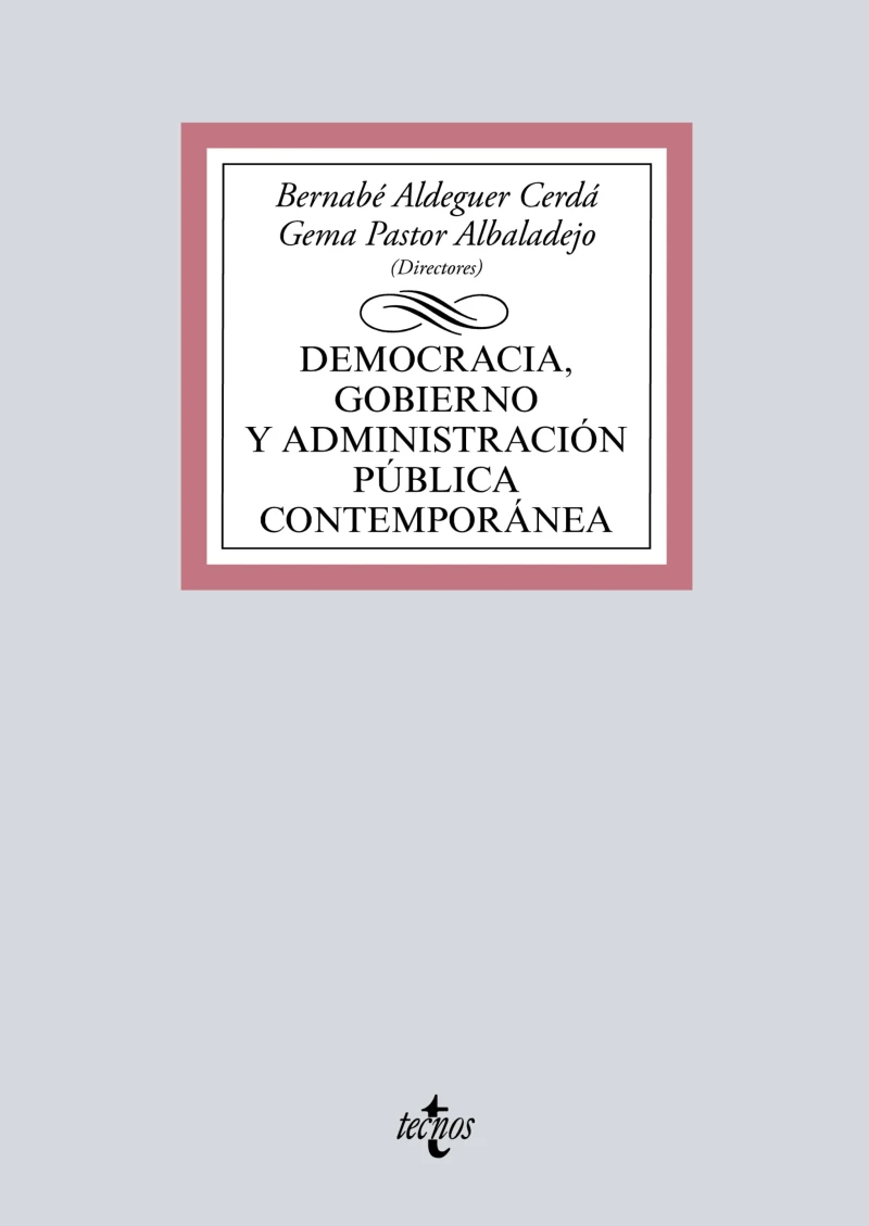 Portada: Democracia, Gobierno y Administración Pública contemporánea