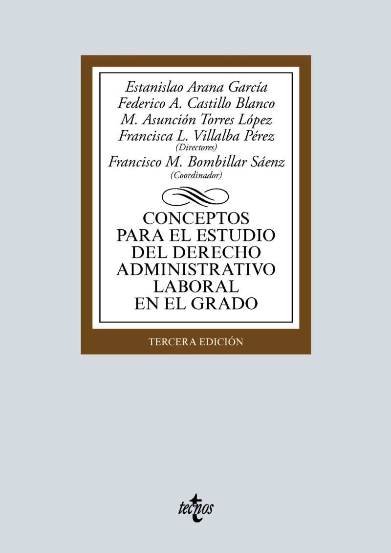 Portada: Conceptos para el estudio del derecho administrativo laboral en el grado