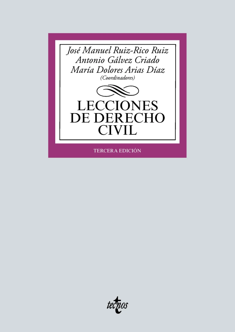 Portada: Lecciones de Derecho Civil