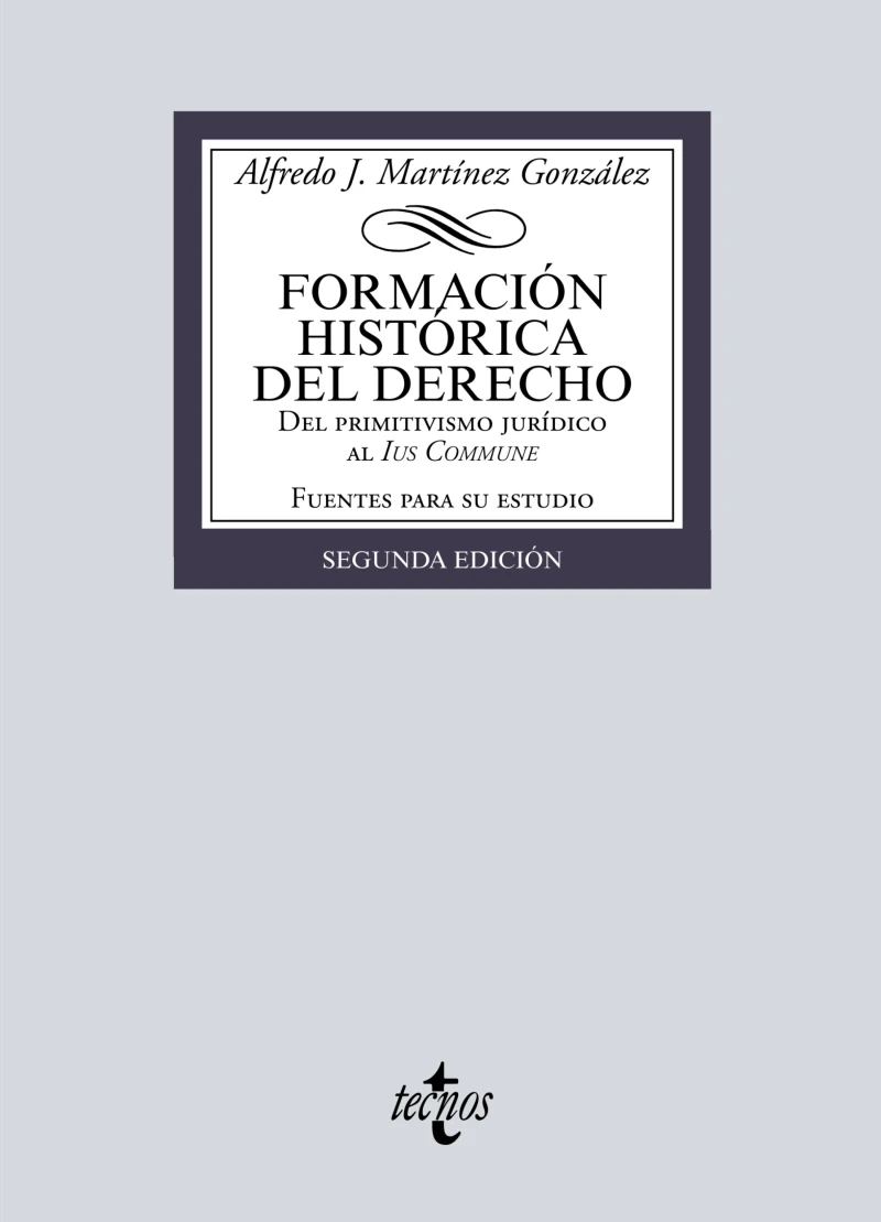 Portada: Formación histórica del Derecho