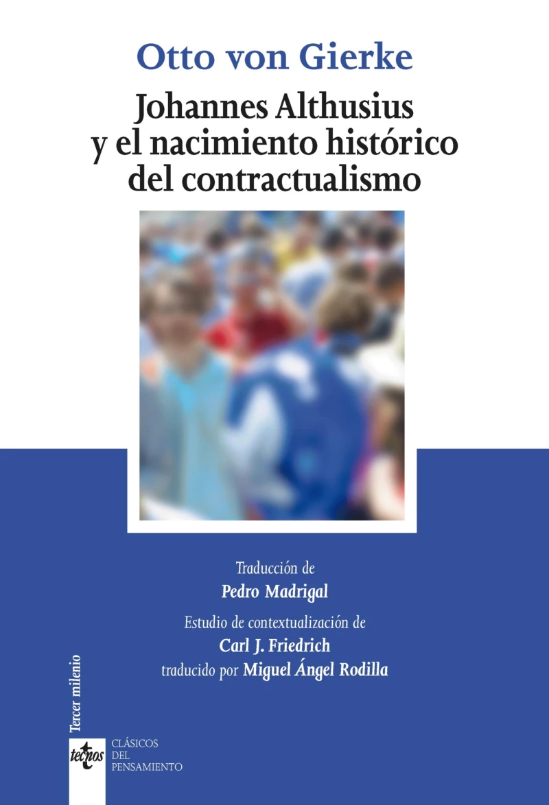 Portada: Johannes Althusius y el nacimiento histórico del contractualismo