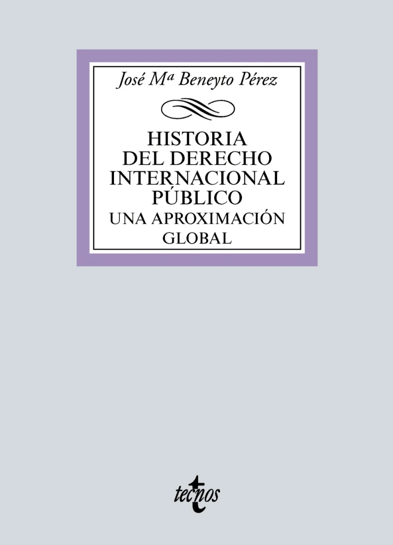 Portada: Historia del Derecho Internacional Público