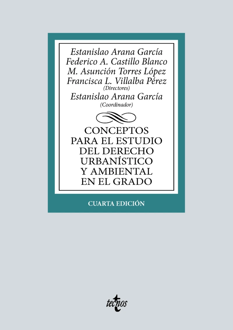 Portada: Conceptos para el estudio del Derecho urbanístico y ambiental en el grado