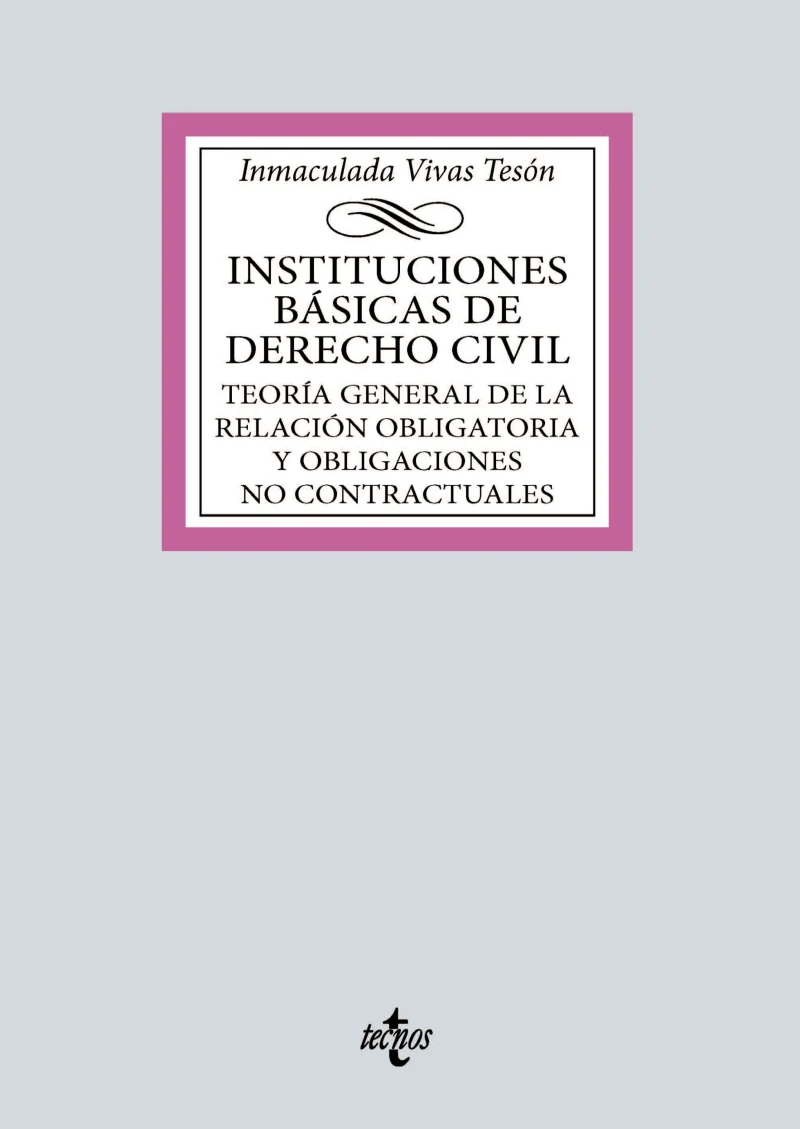 Portada: Instituciones básicas de derecho civil