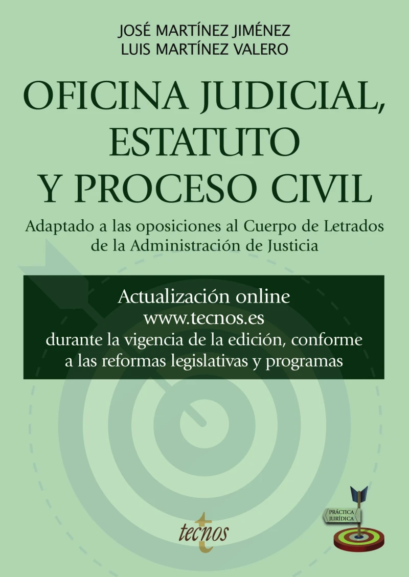 Portada: Oficina judicial, estatuto y proceso civil