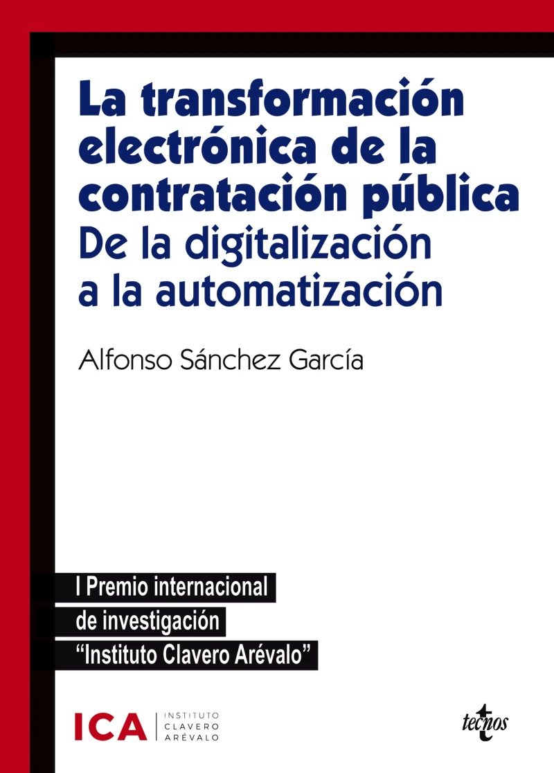 Portada: La transformación electrónica de la contratación pública. De la digitalización a la automatización