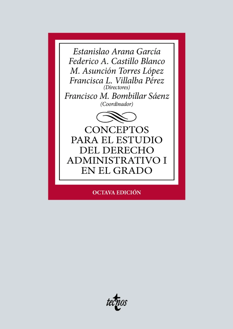 Portada: Conceptos para el estudio del Derecho administrativo I en el grado