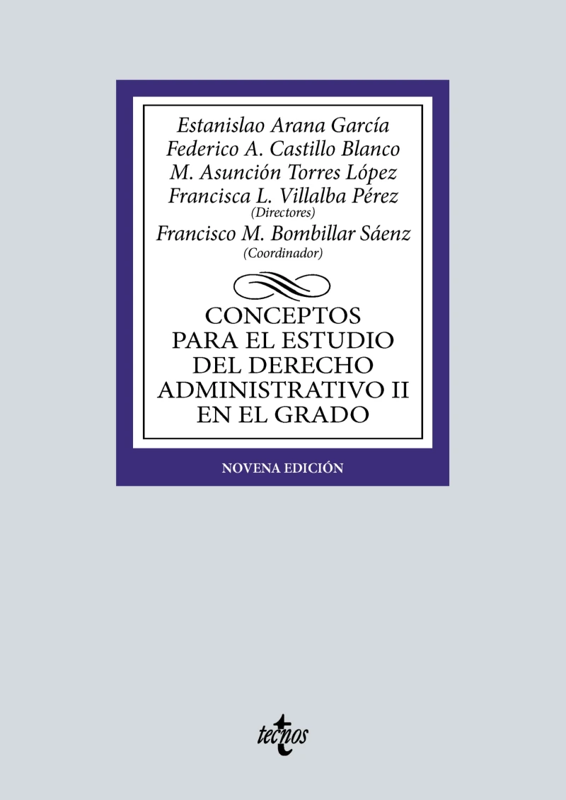 Portada: Conceptos para el estudio del Derecho administrativo II en el grado