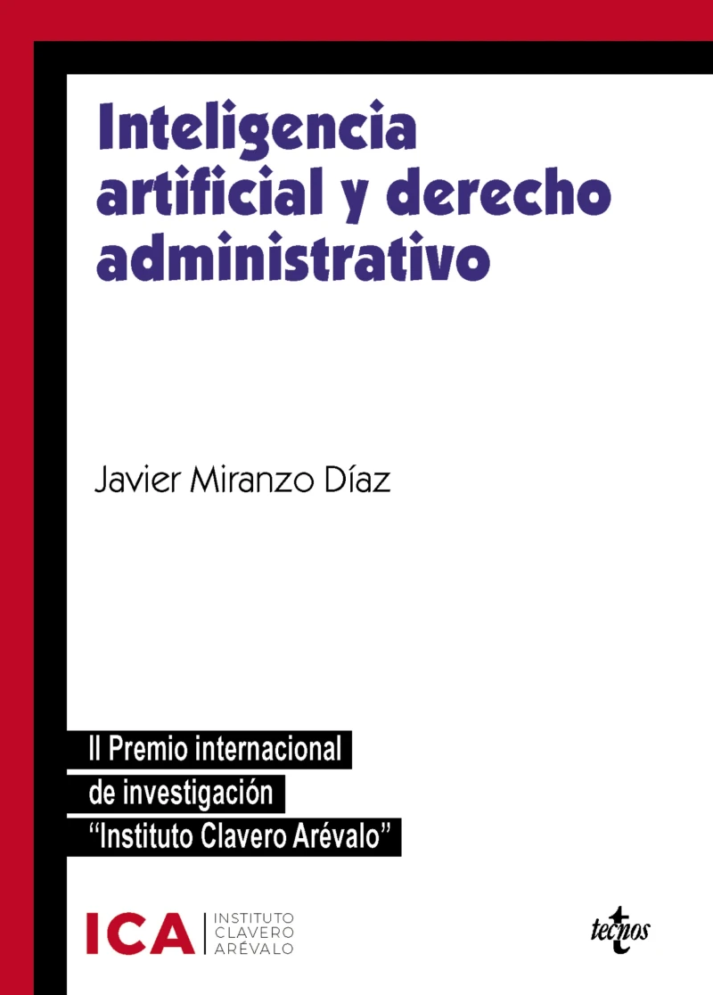 Portada: Inteligencia artificial y derecho administrativo
