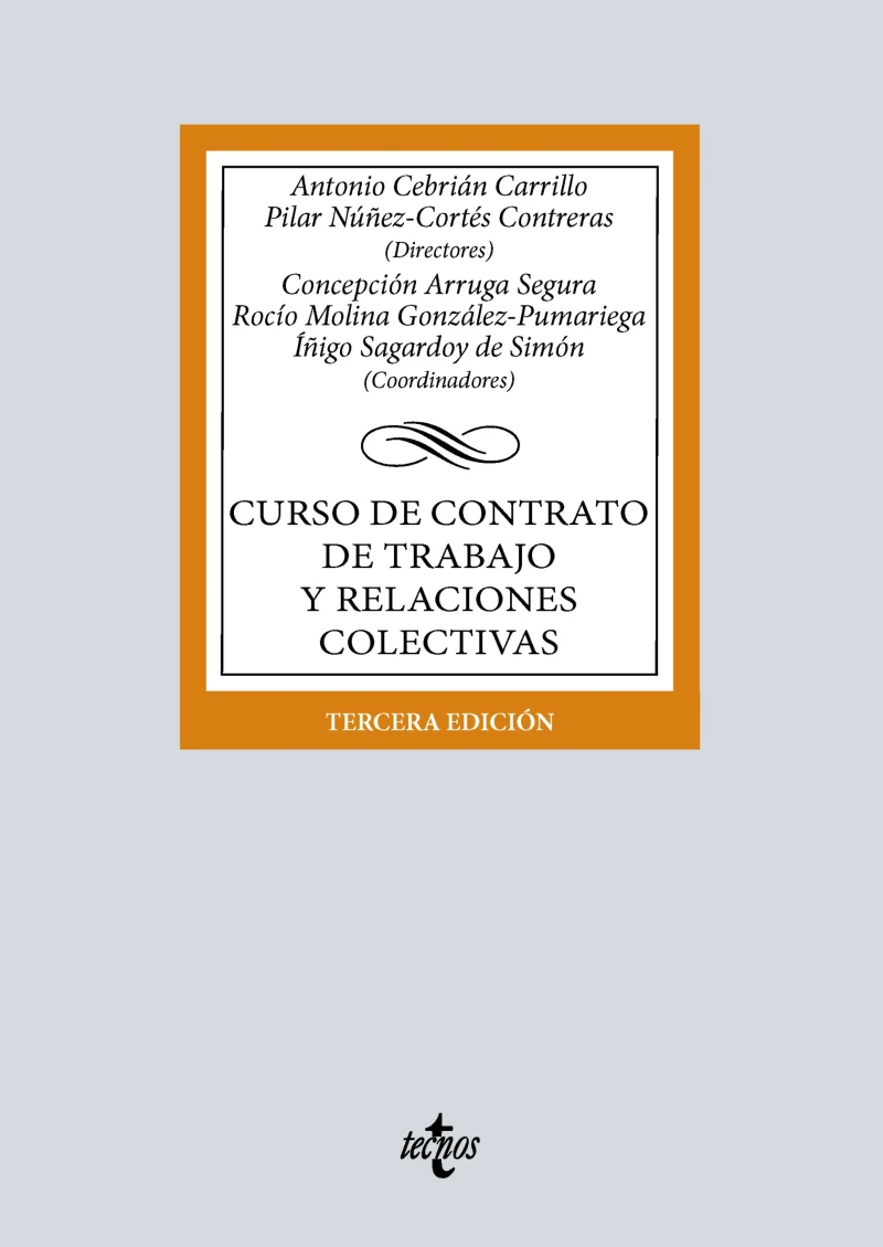 Portada: Curso de contrato de trabajo y relaciones colectivas