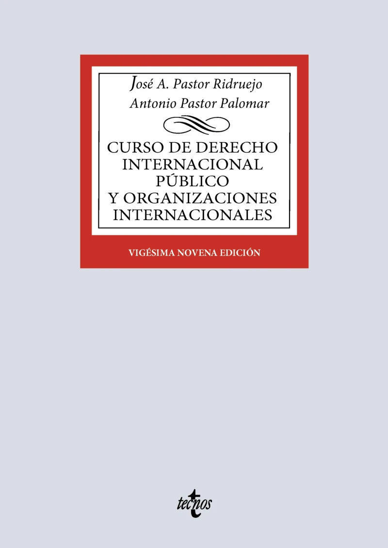 Portada: Curso de Derecho Internacional Público y de Organizaciones Internacionales