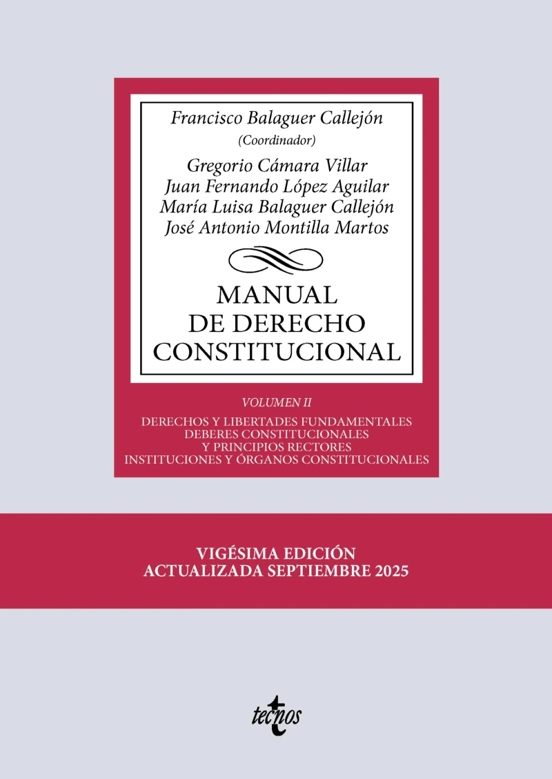Portada: Manual de Derecho Constitucional