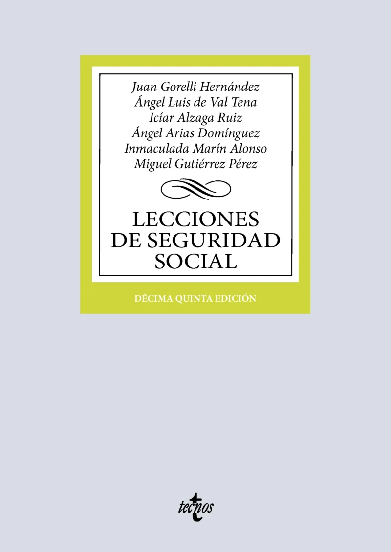 Portada: Lecciones de Seguridad Social